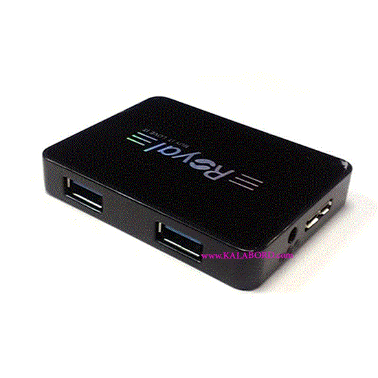 تصویر  هاب 4 پورت رویال مدل Royal usb 3 Hub RH3-414
