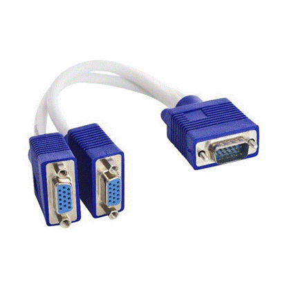 تصویر  تبدیل دو به یک VGA