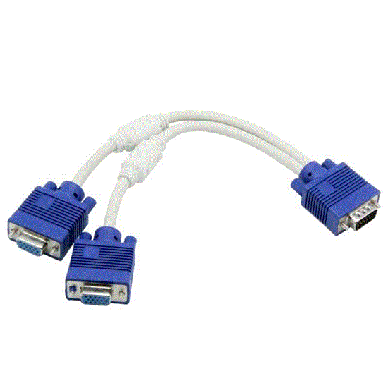 تصویر  تبدیل دو به یک VGA
