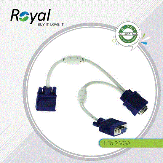 تصویر  تبدیل دو به یک VGA