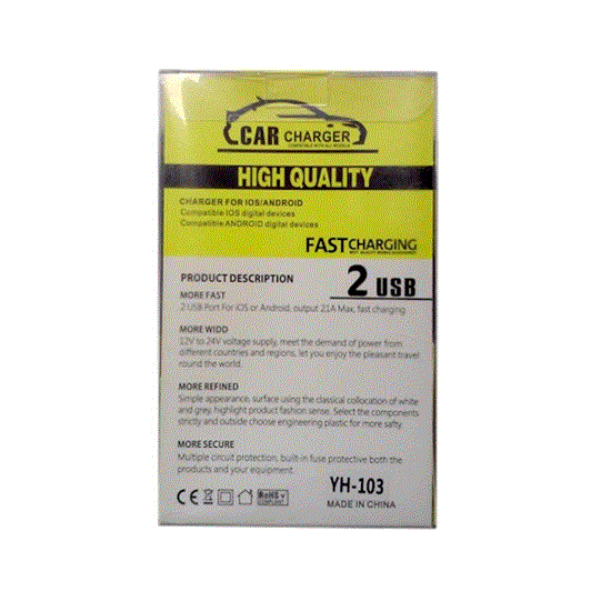 تصویر  شارژر فندکی ریمکس مدل REMAX charger YH-103