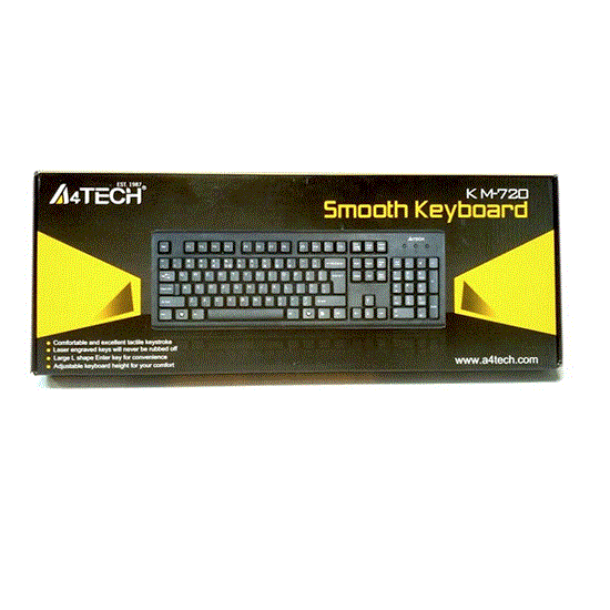 تصویر  کیبرد ای فورتک مدل A4Tech Keyboard Km-720