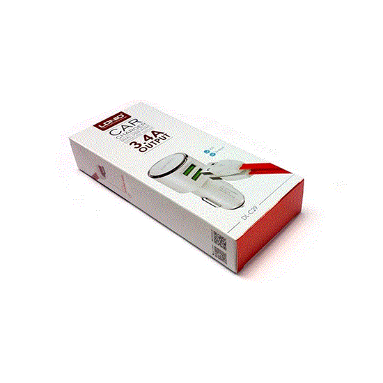 تصویر  شارژر فندکی الدینیو 2 پورت مدلDL-C29