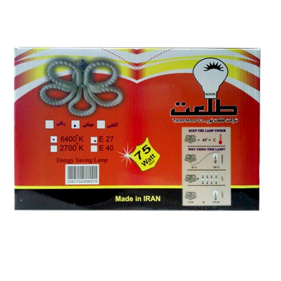 لامپ کم مصرف طرح گل
