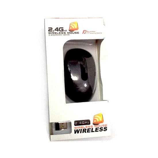 تصویر  موس بی سیم وایرلس مشکی  MW-2.4G