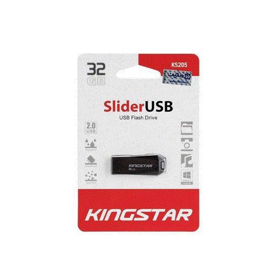 تصویر  فلش مموری کینگ استار مدل KS205 ظرفیت 32GB