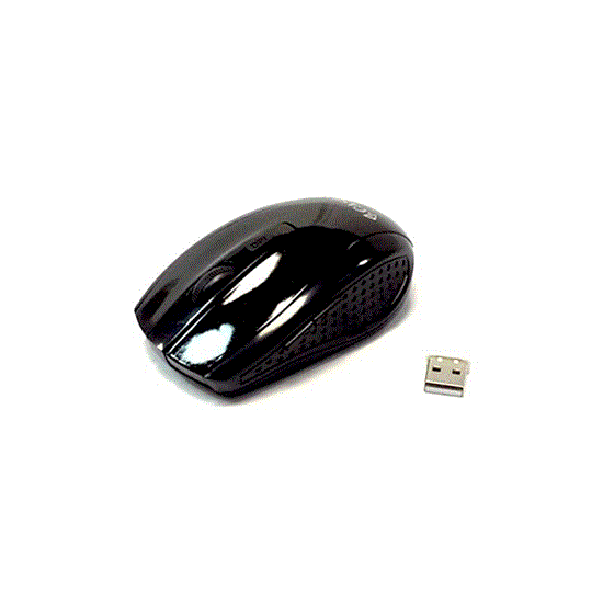 تصویر  موس بی سیم وایرلس کاسی مشکی MW-2.4G