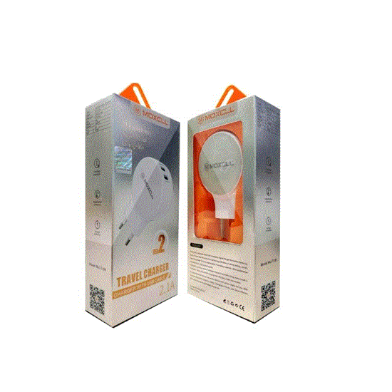 تصویر  شارژر دیواری فست دو پورت ماکسوم مدل CH2265