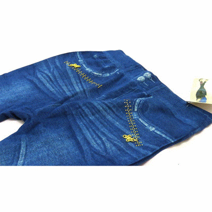 تصویر  ساپورت طرح لی نگین دار رنگ آبی JEAN DESIGN SUPPORT