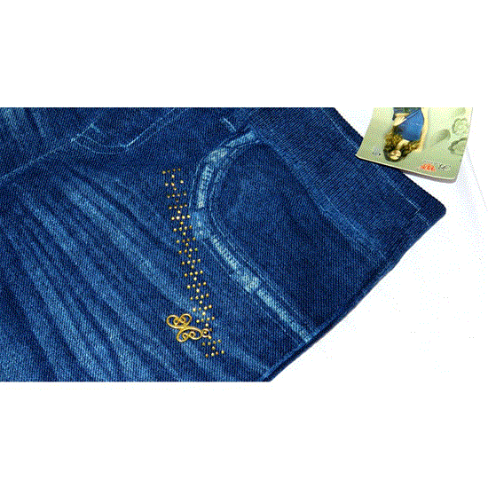 تصویر  ساپورت طرح لی نگین دار رنگ آبی JEAN DESIGN SUPPORT