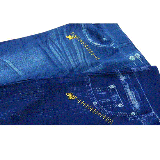 تصویر  ساپورت طرح لی نگین دار رنگ آبی JEAN DESIGN SUPPORT