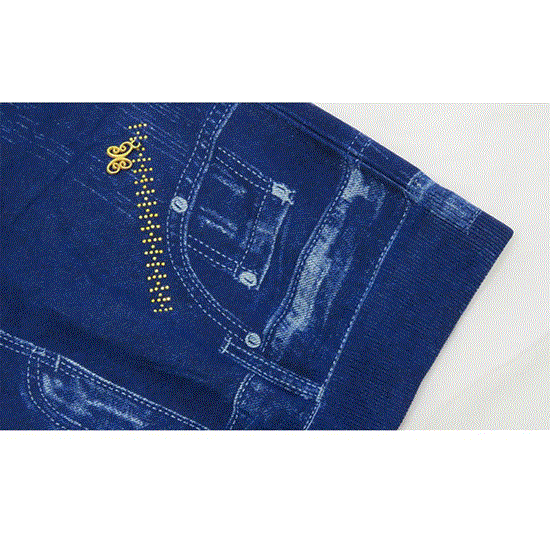 تصویر  ساپورت طرح لی نگین دار رنگ آبی JEAN DESIGN SUPPORT