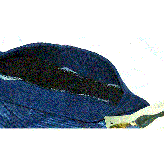 تصویر  ساپورت طرح لی نگین دار رنگ آبی JEAN DESIGN SUPPORT