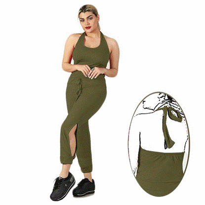 تصویر  سرهمی اسپرت دور گردنی رنگ سبز