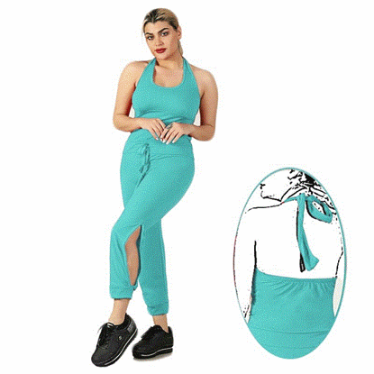 تصویر  سرهمی اسپرت دور گردنی رنگ آبی