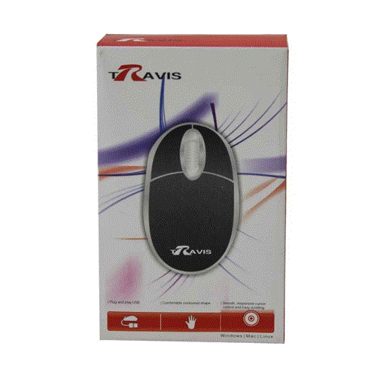 تصویر  موس سیم دار تراویس Travis Optical Wired Mouse