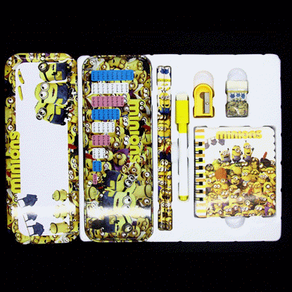 تصویر  ست لوازم تحریر مدل مینیون ها