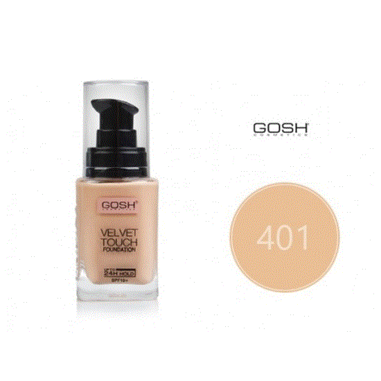 تصویر  کرم پودر گاش Gosh اورجینال روشن کد 401