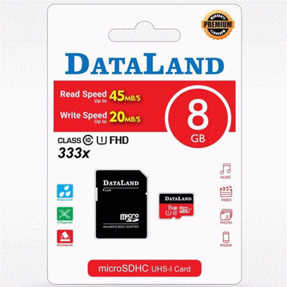 تصویر  کارت حافظه دیتالند مدل 33X 8GB