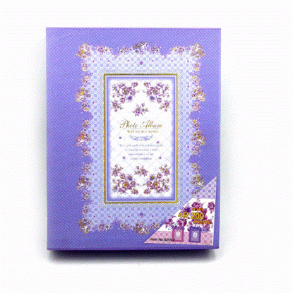 تصویر  آلبوم عکس بنفش ساده با ظرفیت 200عکس