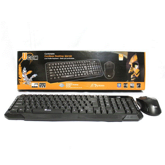تصویر  کیبرد و موس وایرلس یوکام W4100