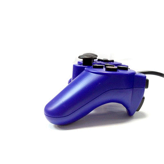 تصویر  دسته بازی تک شوکدار آبی ونوس ps2