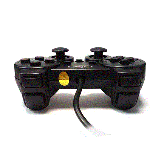 تصویر  دسته بازی تک شوکدار مشکی ونوس ps2
