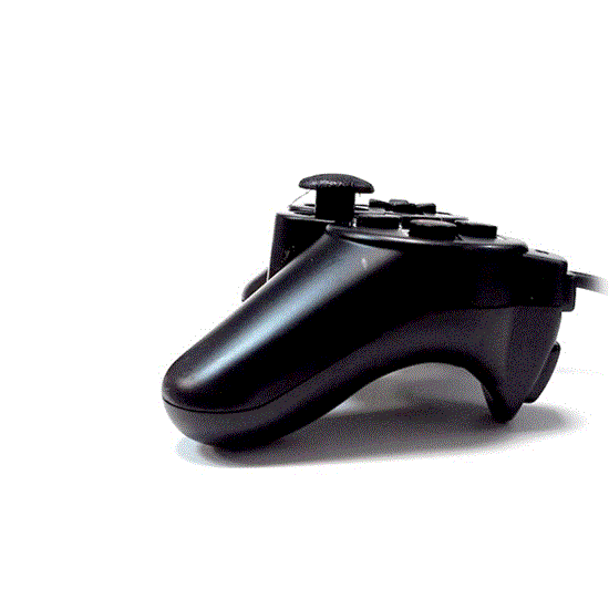 تصویر  دسته بازی تک شوکدار مشکی ونوس ps2