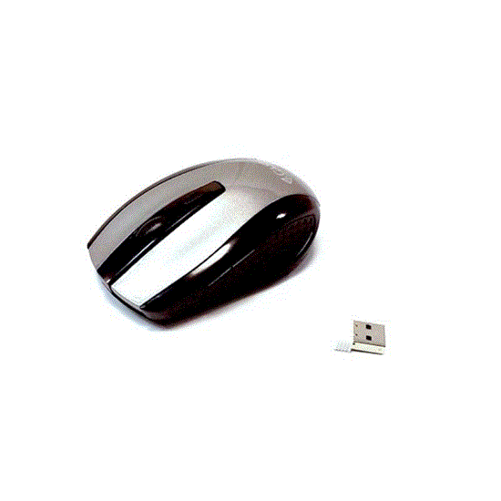 تصویر  موس وایرلس کاسی نقره ای MW-2.4G