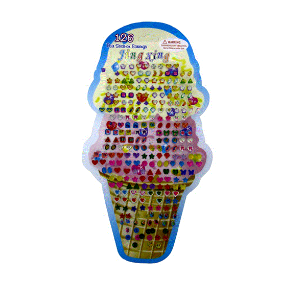 تصویر  گوشواره چسبی کودکانه