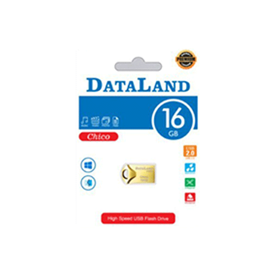 تصویر  فلش مموری دیتالند مدل Chico ظرفیت 16GB (گلد)