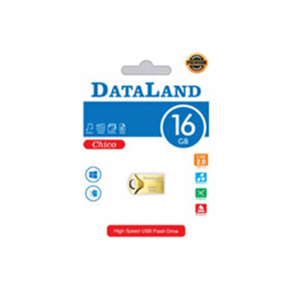تصویر  فلش مموری دیتالند مدل Chico ظرفیت 16GB (گلد)