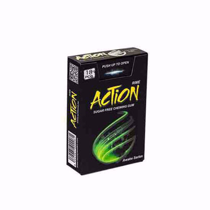 تصویر  آدامس دراژه بدون شکر با طعم نعنای خنک اکشن مدلRIME