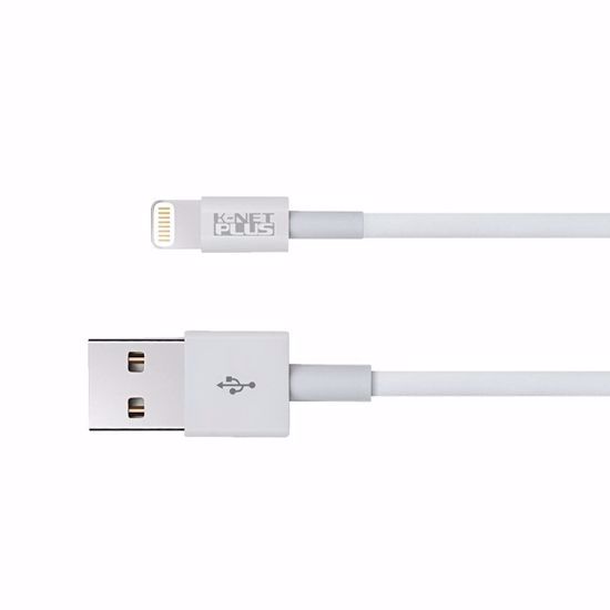 تصویر  کابل USB آیفون K-NET PLUS 1.2M