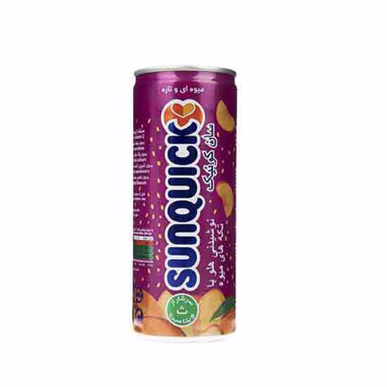 تصویر  آبمیوه سان کوییک با طعم هلو حجم 240ML