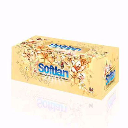 تصویر  دستمال کاغذی 150 برگ سافتلن مدلHEAVEN GARDEN
