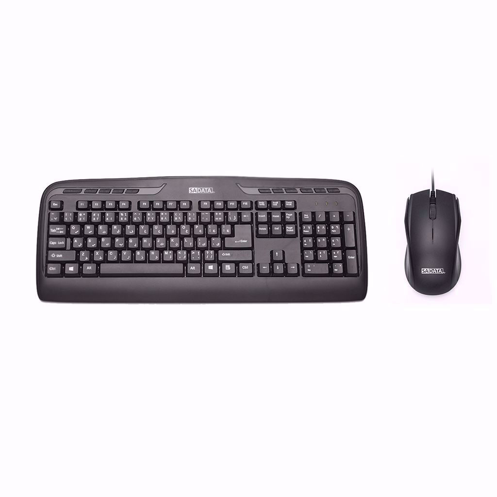 کیبورد و ماوس سادیتا مدل SKM-1554 با حروف فارسی
