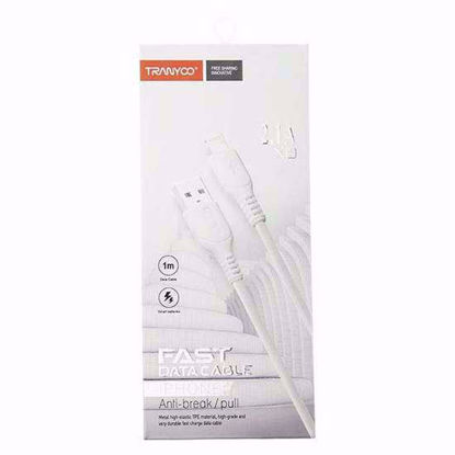 تصویر  کابل تبدیل USB به لایتنینگ ترانیو مدلX1 طول1M