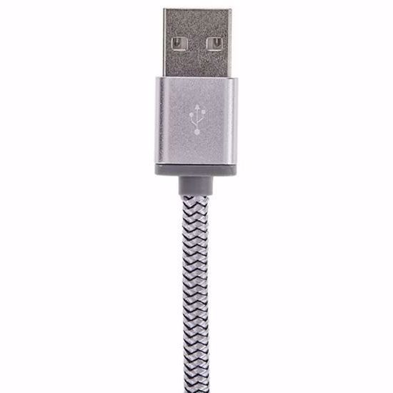 تصویر  کابل تبدیل USB بهMICRO USBلایتنینگ الدینیو مدل LS17 طول 2 متر