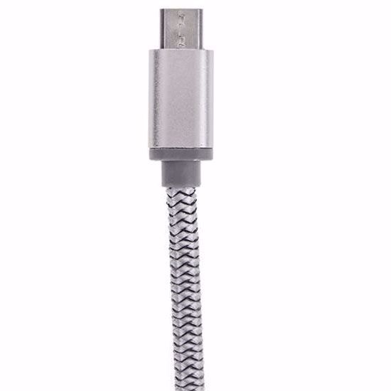تصویر  کابل تبدیل USB بهMICRO USBلایتنینگ الدینیو مدل LS17 طول 2 متر