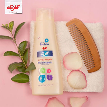 تصویر  شامپومولتی ویتامین گلرنگ + پروتئین چرب 400 گرمی