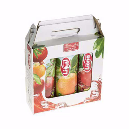 آبمیوه یک لیتری پک سیب، پرتقال، انار لیونا شیرین عسل