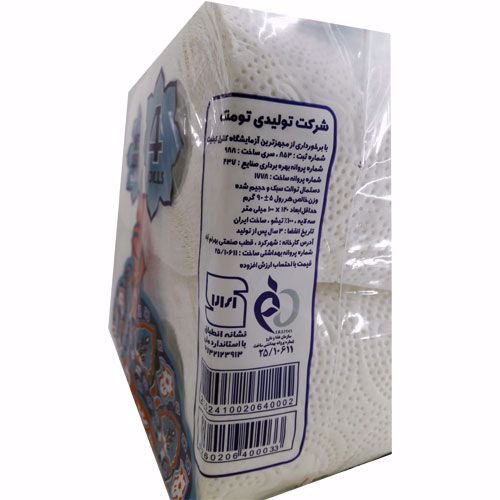 تصویر  دستمال توالت رولی پونتی بسته 4 عددی