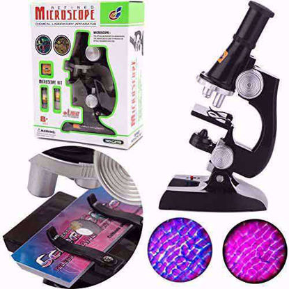 نمایی از میکروسکوپ به همراه جعبه