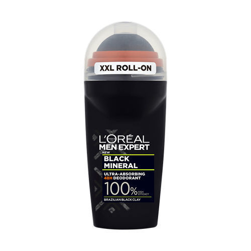 مام رول ضد تعریق مردانه لورآل سری Men Expert مدل Black Mineral