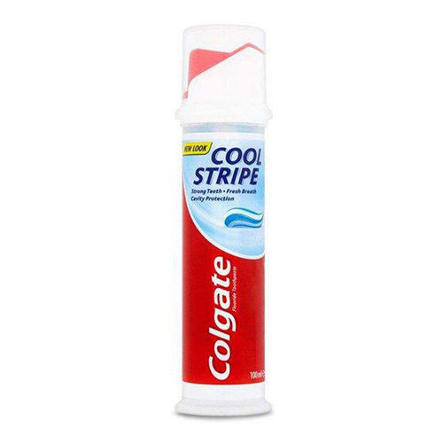 خمیر دندان پمپی کلگیت مدل Cool Stripe حجم 100 میلی لیتر