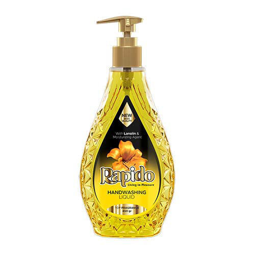 مایع دستشویی شفاف راپیدو مدل زرد حجم 450 گرم