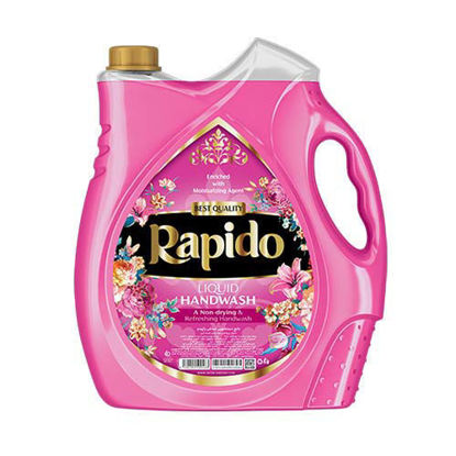 مایع دستشویی صدفی راپیدو مدل صورتی حجم 3750 گرم