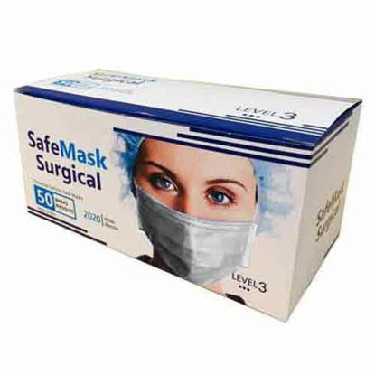 تصویر  ماسک تنفسی دوردوخت میله دار بسته 50 عددی