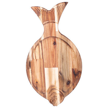 سینی چوبی طرح ماهی